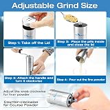 Pill Mill Pill Crusher Metal Grinder Elongated Crank Travel Powdered Pills view 3