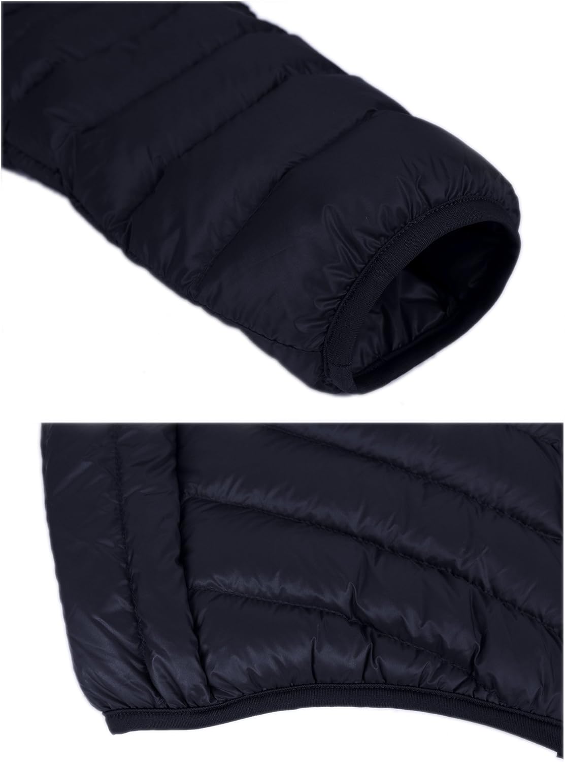 ZSHOW Men's Packable Down Jacket Hooded Lightweight Winter Coat: Clothing