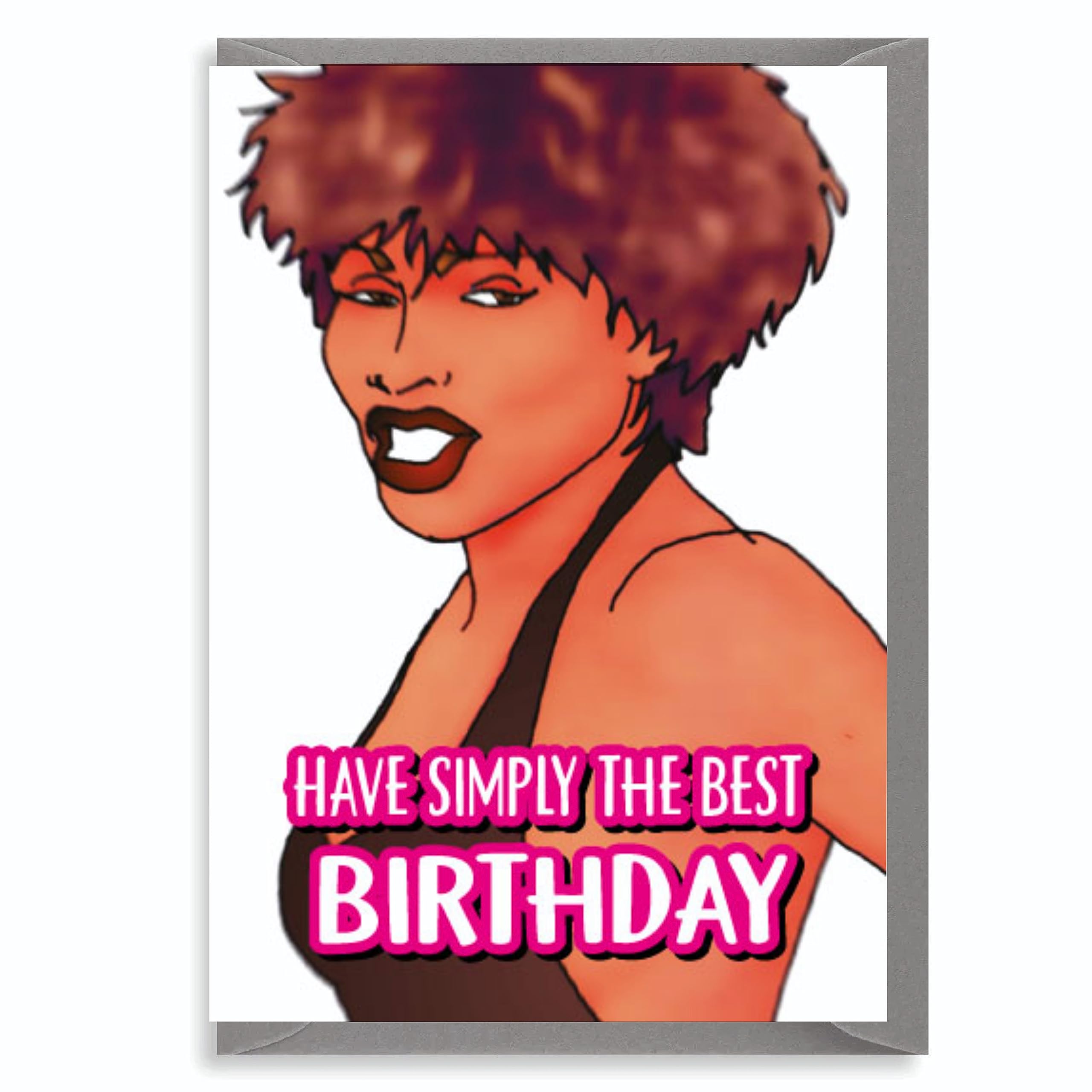 Funny Birthday Card For Her Simply The Best Diva Parody Humour Design IN13
