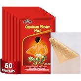 50 Count Capsaicin Patches,4.72"x7.08" Hot Capsicum Patch