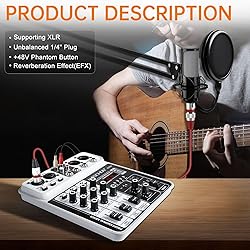 Professional DJ audio mixer, 4-channel DJ