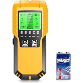 Povlen Stud Finder Wall Scanner Detector with Wood Metal AC Wire Detection | 5 in 1 Beam Finder with LCD Display, Edge and Center Detection for Wood, Metal, Live AC Wire, Drywall, Framing, Pipe &amp; Joists