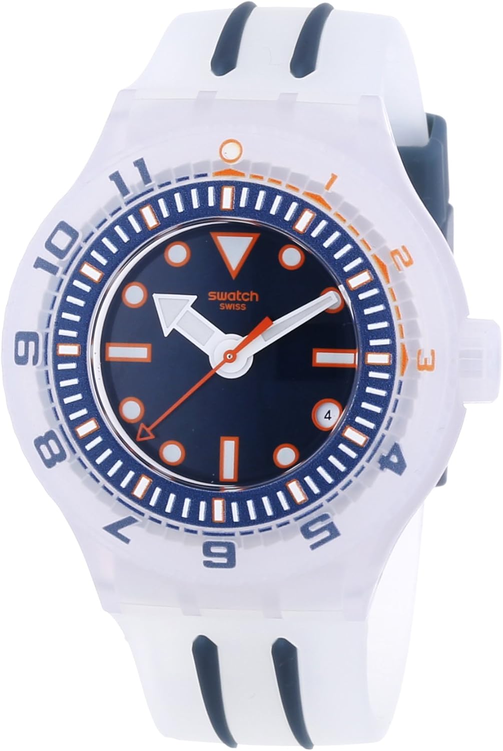 Swatch Scuba Libre Voile Blanche - Reloj: Amazon.es: Relojes