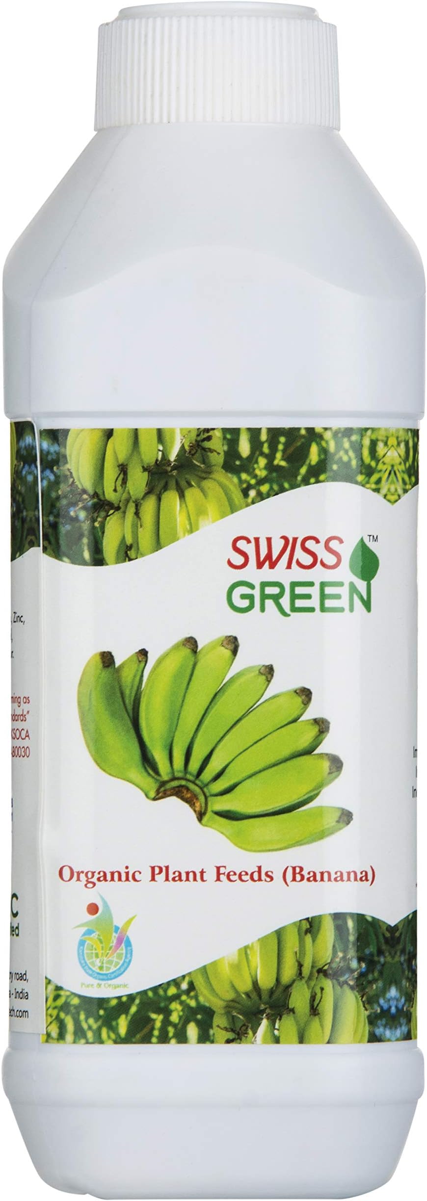 SWISS GREEN Organic Plant Feeds & Growth Promoter for Banana Plants- 500 ML (Organic Certified by KSOCA)