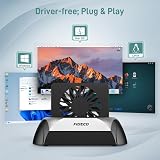 FIDECO Hard Drive Docking Station NVME SSD SATA HDD Cooling Fan USB C 10Gbps view 6