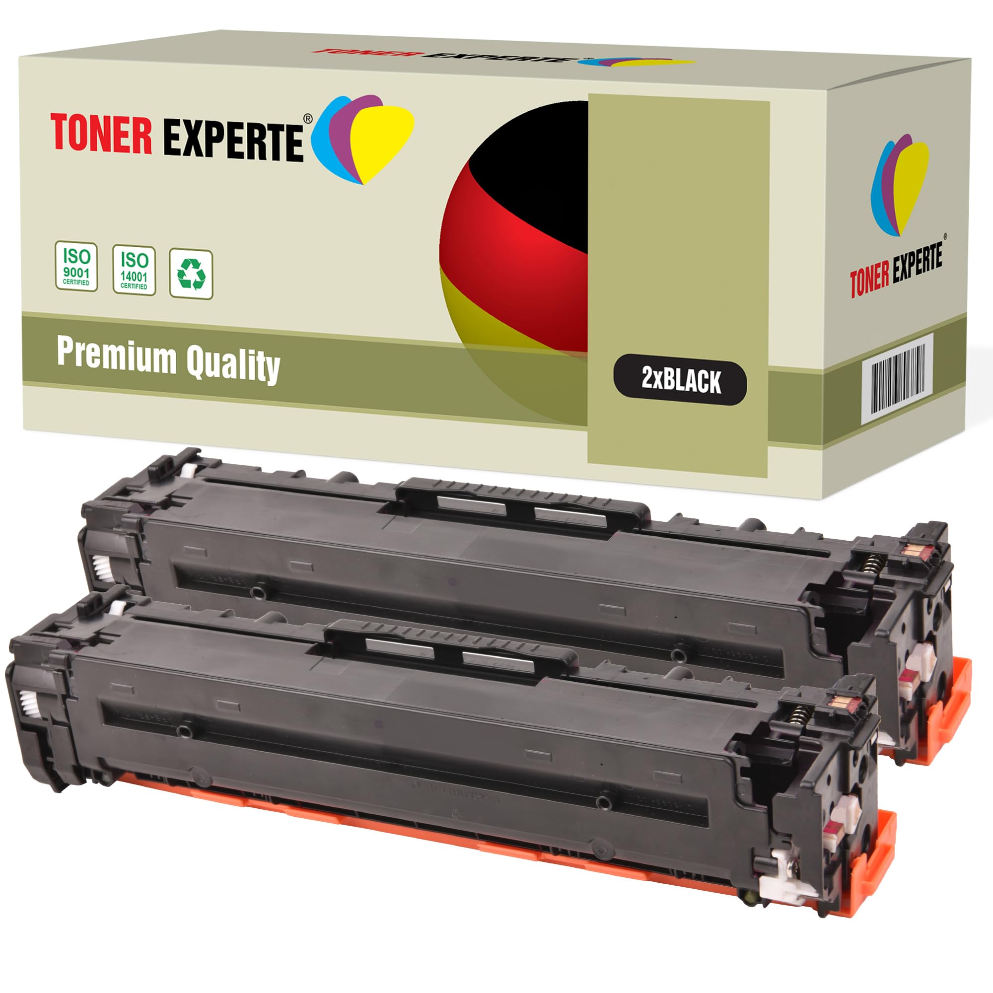 TONER EXPERTE 2-Pack Compatible with 305X CE410X Black Premium Toner Cartridges Replacement for Colour LaserJet Pro 300 M351A MFP M375NW Pro 400 M451DN M451DW M451NW M475DN M475DW