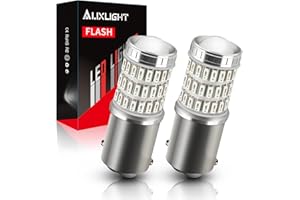 AUXLIGHT LED Strobe/Flash Brake Tail Light Bulbs 2057 1157 LED Bulb Red 320% Brighter 2357 7528 2057A 1157A BAY15D Led Bulbs for Tail Stop Brake Lights (Brilliant Red, Pack of 2)