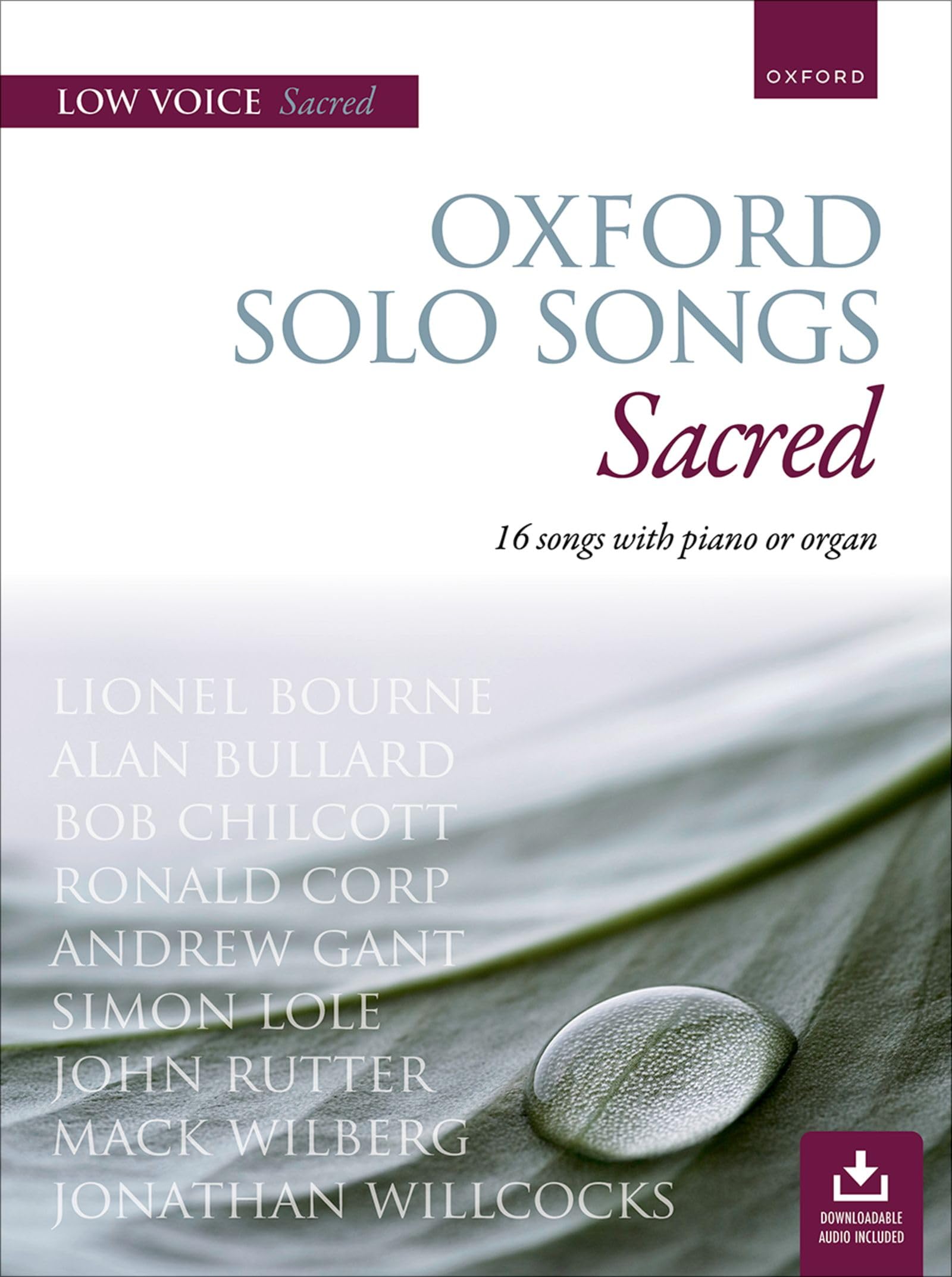 Oxford Solo Songs: Sacred: 16 songs with piano or organ (Low Voice)