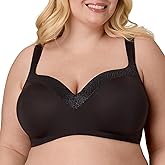 Playtex Womens Balconette Underwire Bra, Plus-Size Bras Available, Full Coverage, Moisture-Wicking, 4802