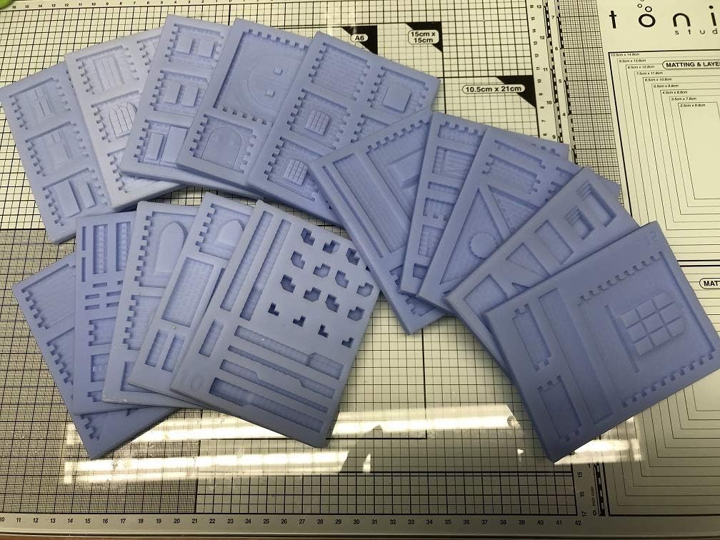 Model Railway Stone Building Mould FULL 15 Mould Kit