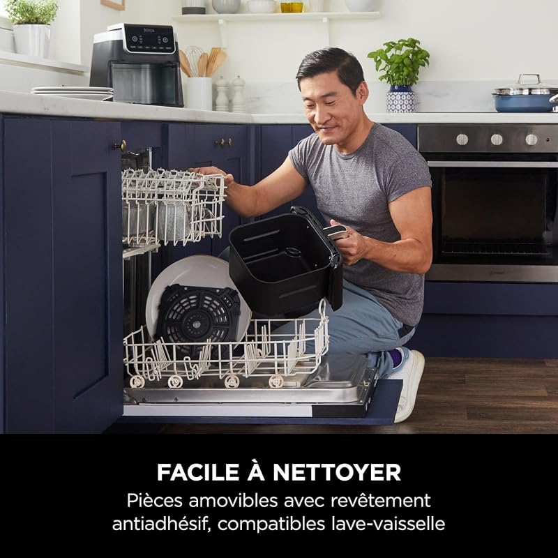 Air Fryer MAX PRO, 6,2L, sans huile, grand tiroir, rôtir, Noir