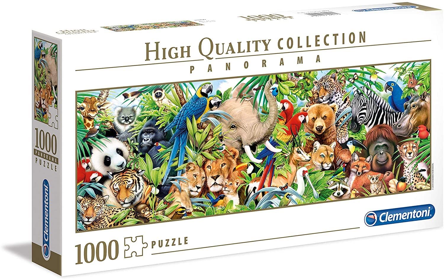 Clementoni - 39517 - Collection Puzzle Panorama - Wildlife - 1000 pieces - Made in Italy - Jigsaw Puzzles for Adult