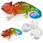 YXDGSG Large Chameleon Resin Molds Silicone 3D Animal Epoxy Resin molds Lifelike Deep Lizard Silicone Molds for Resin Crafts DIY Art Home Decor &amp; Gifts