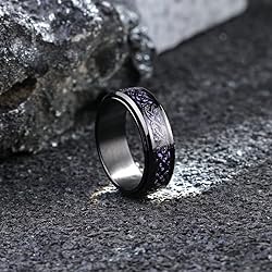 King Will 316L Stainless Steel Spinner Fidget Ring