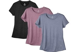 icyzone Workout Running Tshirts for Women - Fitness Athletic Yoga Tops Exercise Gym Shirts