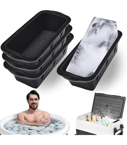 Lot De 4 Bacs à Glaçons Réutilisables En Silicone Facile à