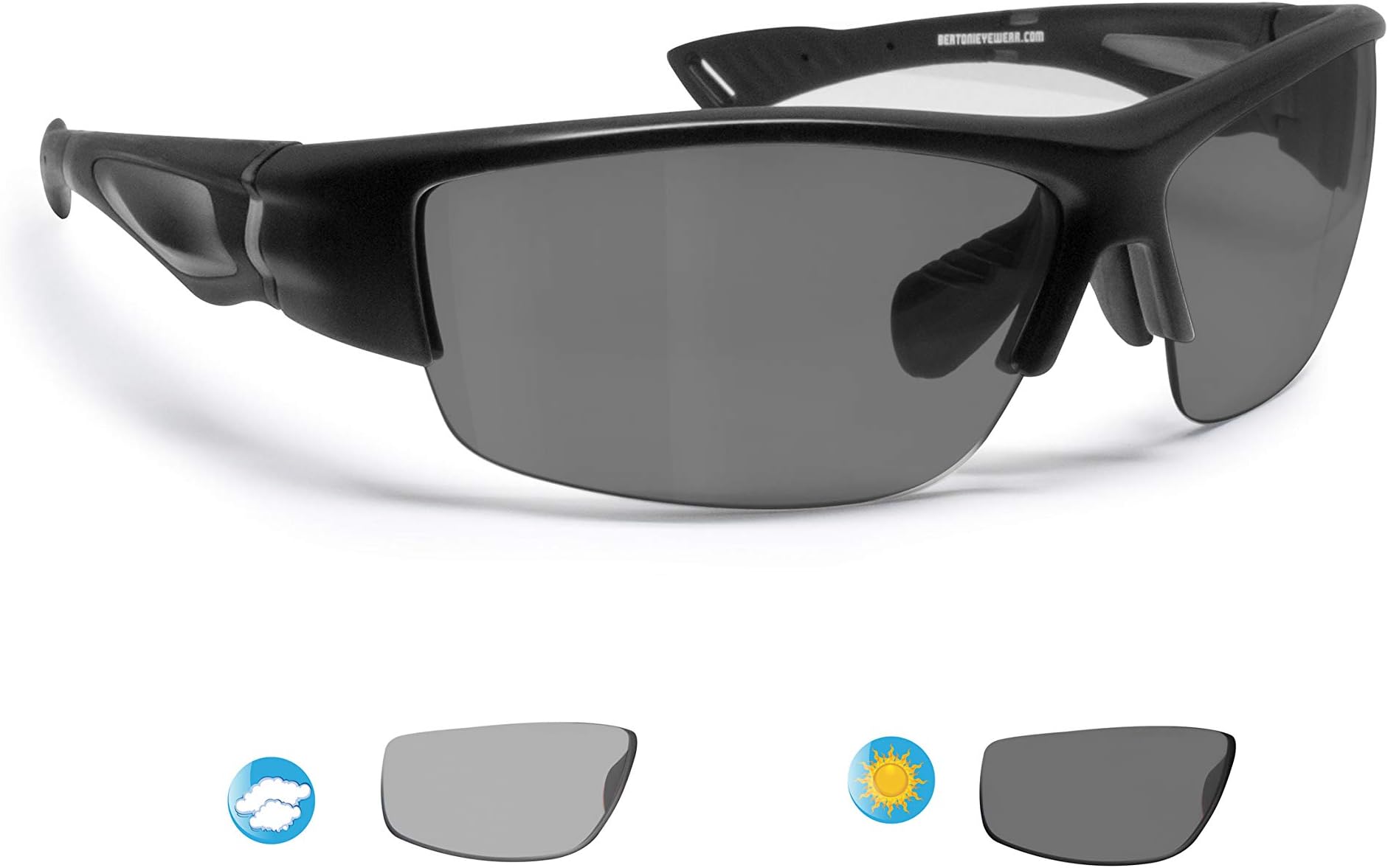 Bertoni Polarized Sport Sunglasses Photochromic Men Women Cycling Running Fishing Golf 1001
