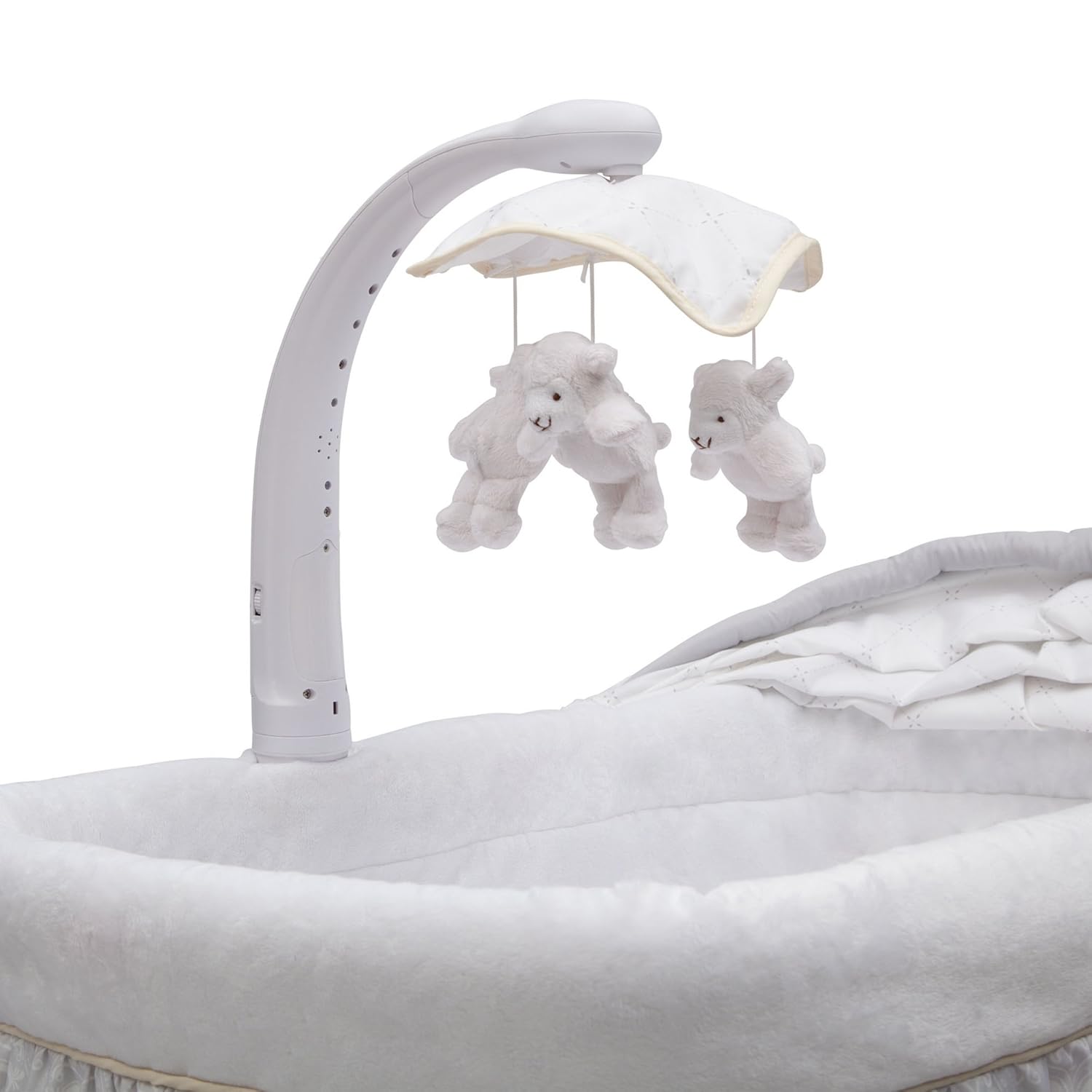simmons elite gliding bassinet peacock
