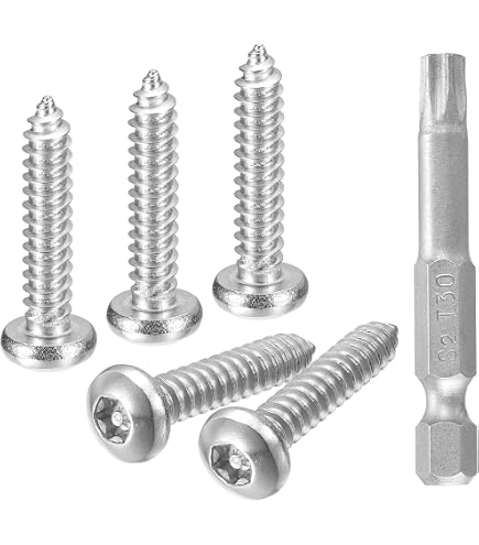 Vis Machine Sécurité Torx Tête Bouton M8x70mm – Lot De 4, Acier Inoxydable 304