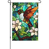 Hummingbird Garden Flag 12x18 In Double Sided Yard Flags Lawn Sign Decor No Flagstand