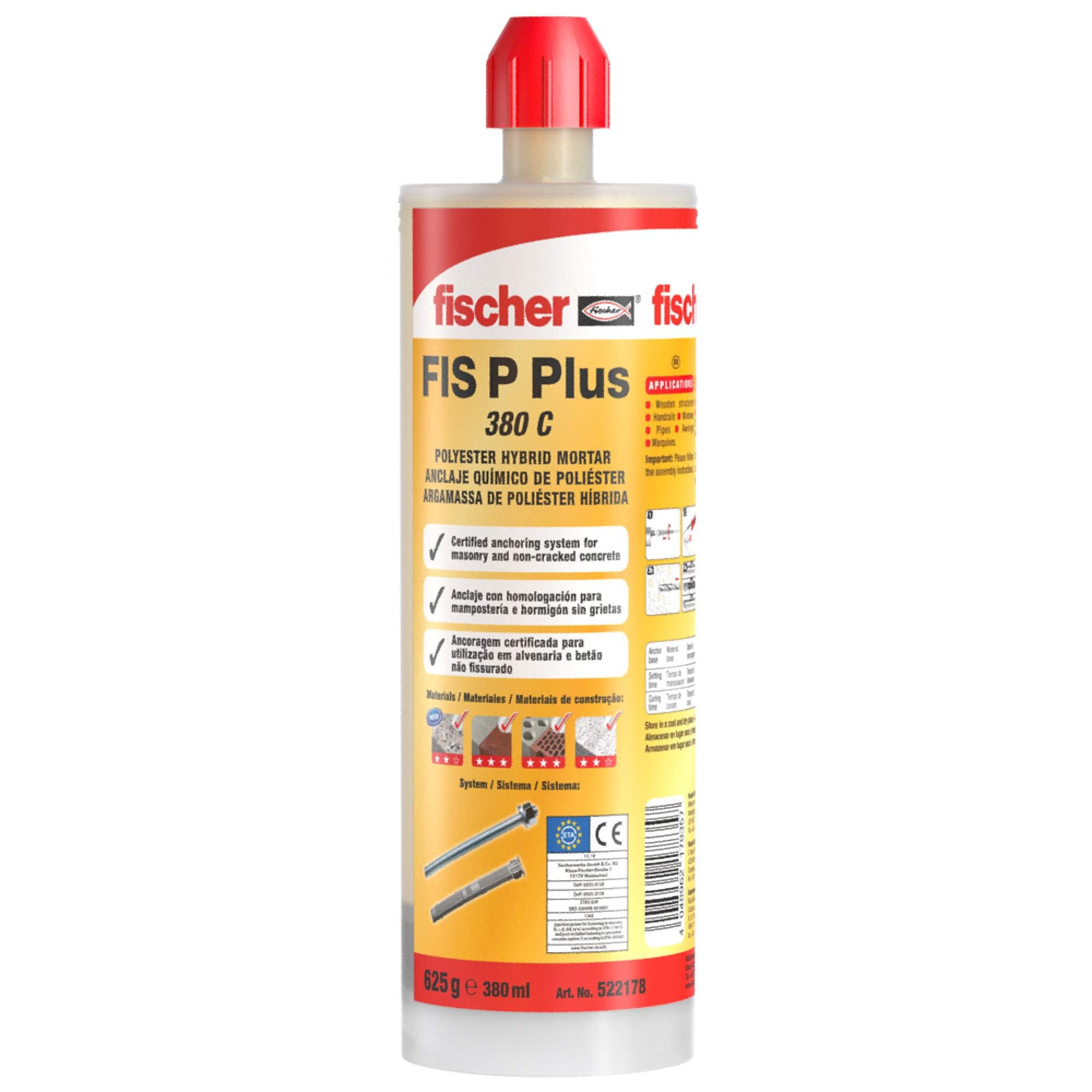 fischer Injection Mortar FIS P Plus 380 C, Polyester Resin, 522178