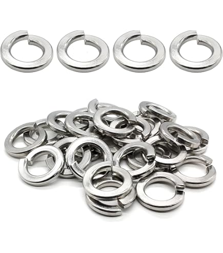 20 Pack 1/2 Inch ID Stainless Steel Lock Washers - 304 Grade Split Washer Assortment