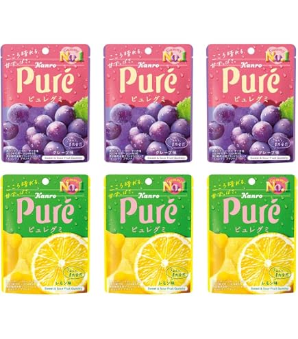 Amazon.com : Kanro Pure Gummy Series (Lemon, Pack of 6) : Grocery