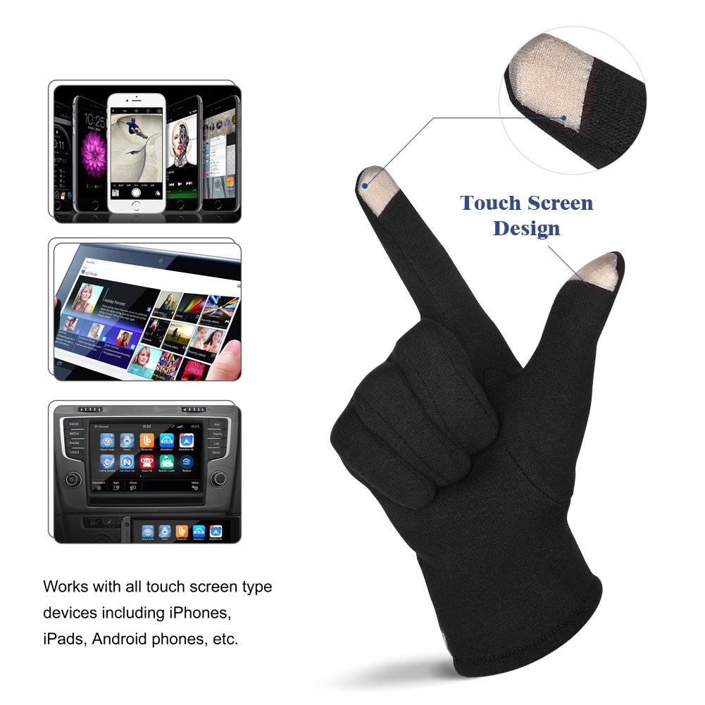 Vbiger Damen Handschuhe Winterhandschuhe Fahrradhandschuhe Damen Touchscreen Handschuhe Warme Winter Handschuhe mit Fleecefutter