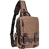 mygreen Canvas Cross Body Messenger Bag Shoulder Sling Backpack Travel Rucksack