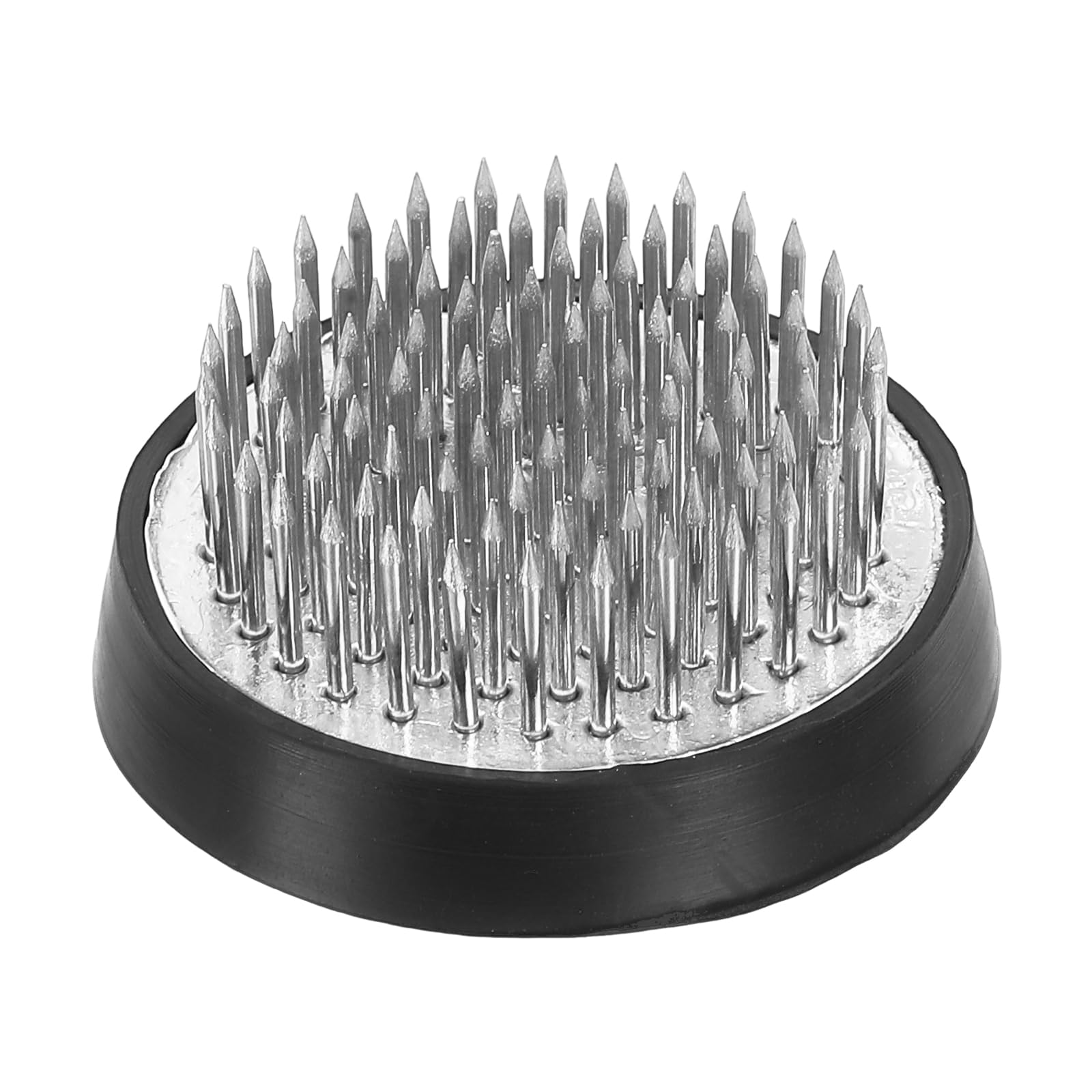 PATIKIL 1.6" Flower Frogs Ikebana Kenzan, Flower Arranger Tool Stainless Floral Frog Pin Holder for Vase Flower Arrangement, Silver Tone