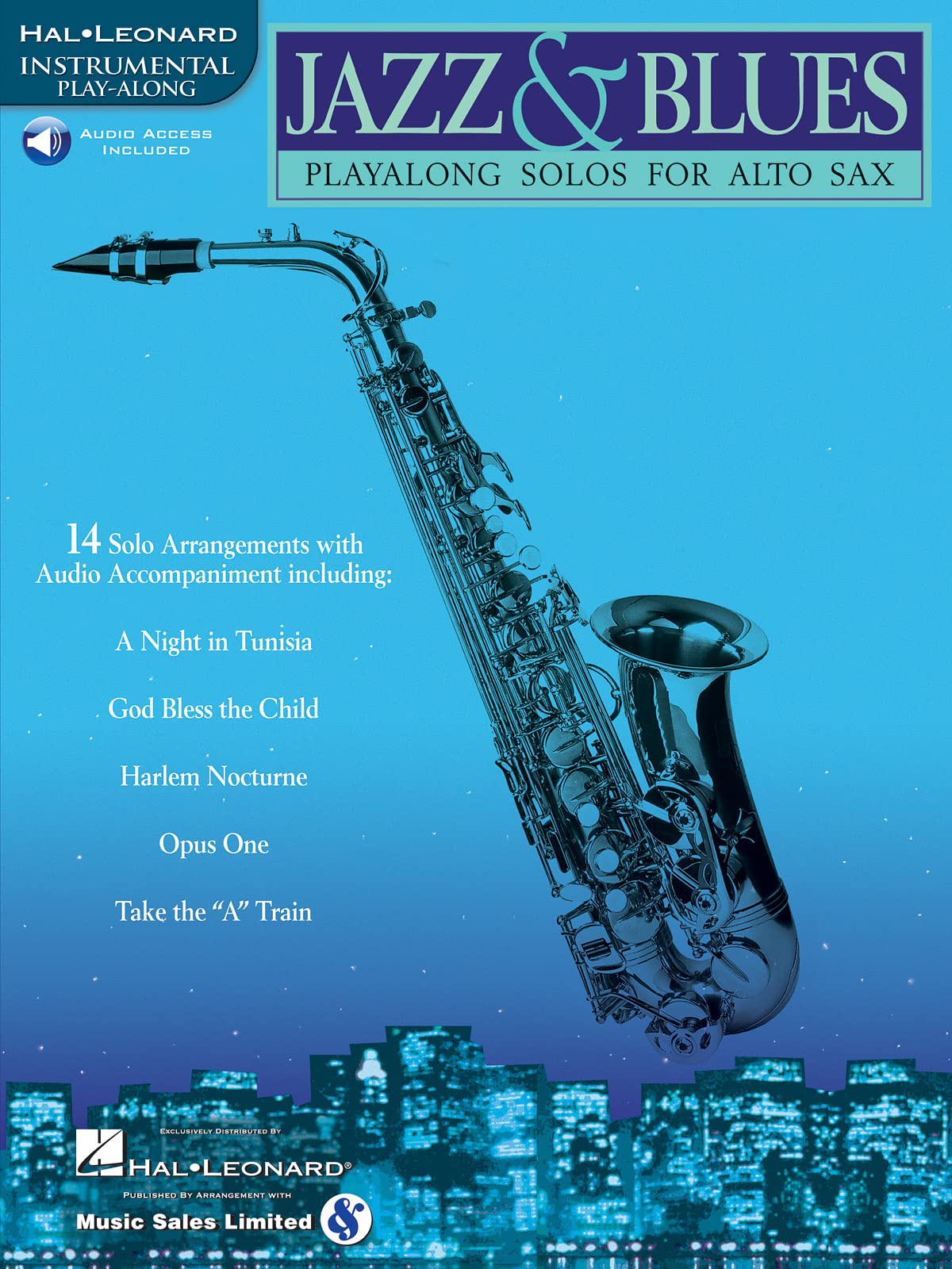 Jazz & Blues. Play-Along Solos Alto Saxophone- Book and Audio-Online