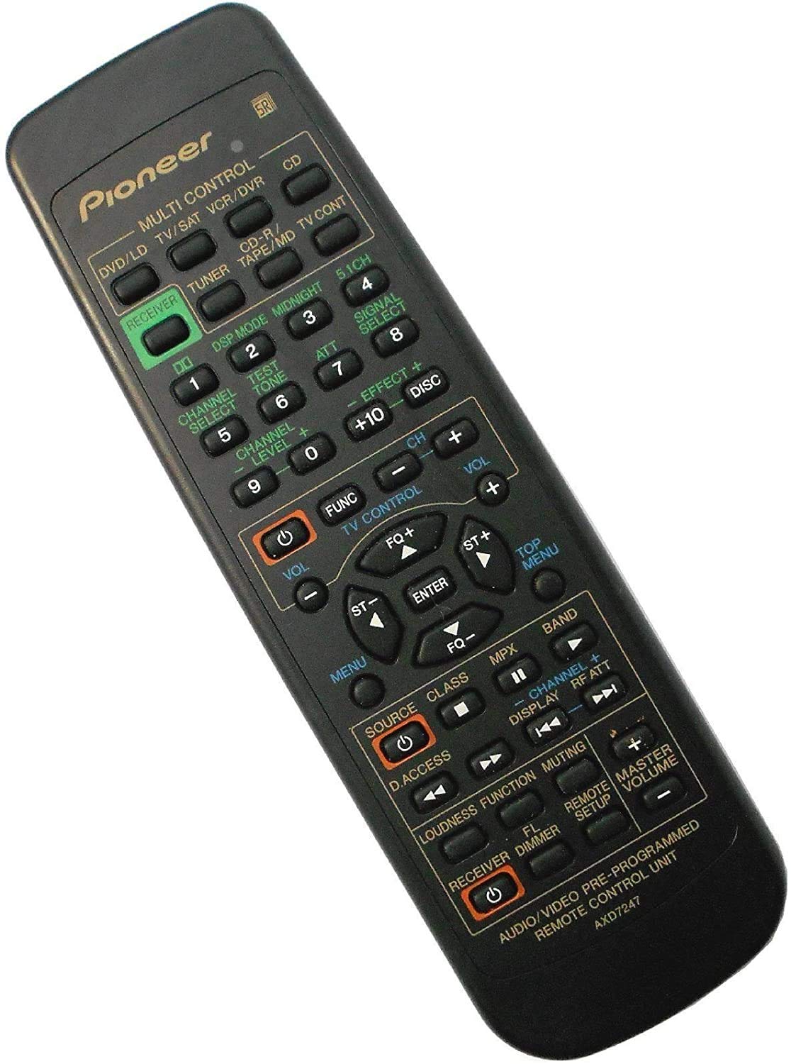 NEW Replacement FOR PIONEER AV Receiver Remote control AXD7247 Replace The VSX-D510 VSX-D209 VSX-D409
