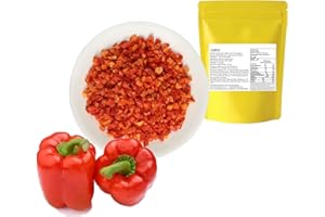 Freeze-drying red chili cubes 100g dried red sweet pepper ramen topping, soup stir-fried and stewed dried vegetables seasoned
