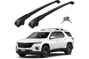 Roof Rack Cross Bars Compatible with Chevrolet Chevy Traverse 2022-2026, Adjustable Aluminum Heavy Duty 300 LBS Anti-Theft Lo