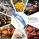 Flintronic Digital Instant Read Meat Thermometer Blue with Foldable Probe view 6