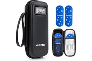 YOUSHARES Insulin Cooler Travel Case with Temperature Display - Insulated Diabetic Travel Case Refrigerated Medicine Cooler T