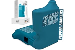SPEED BUMP Portable Pepper Shaker (Blue) - Versatile Seasoning Set, Multi Functional Salt Dispenser Spice Shakers for Easy Use - Convenient & Discrete Plastic Salt and Pepper Dispenser for Fine Spices