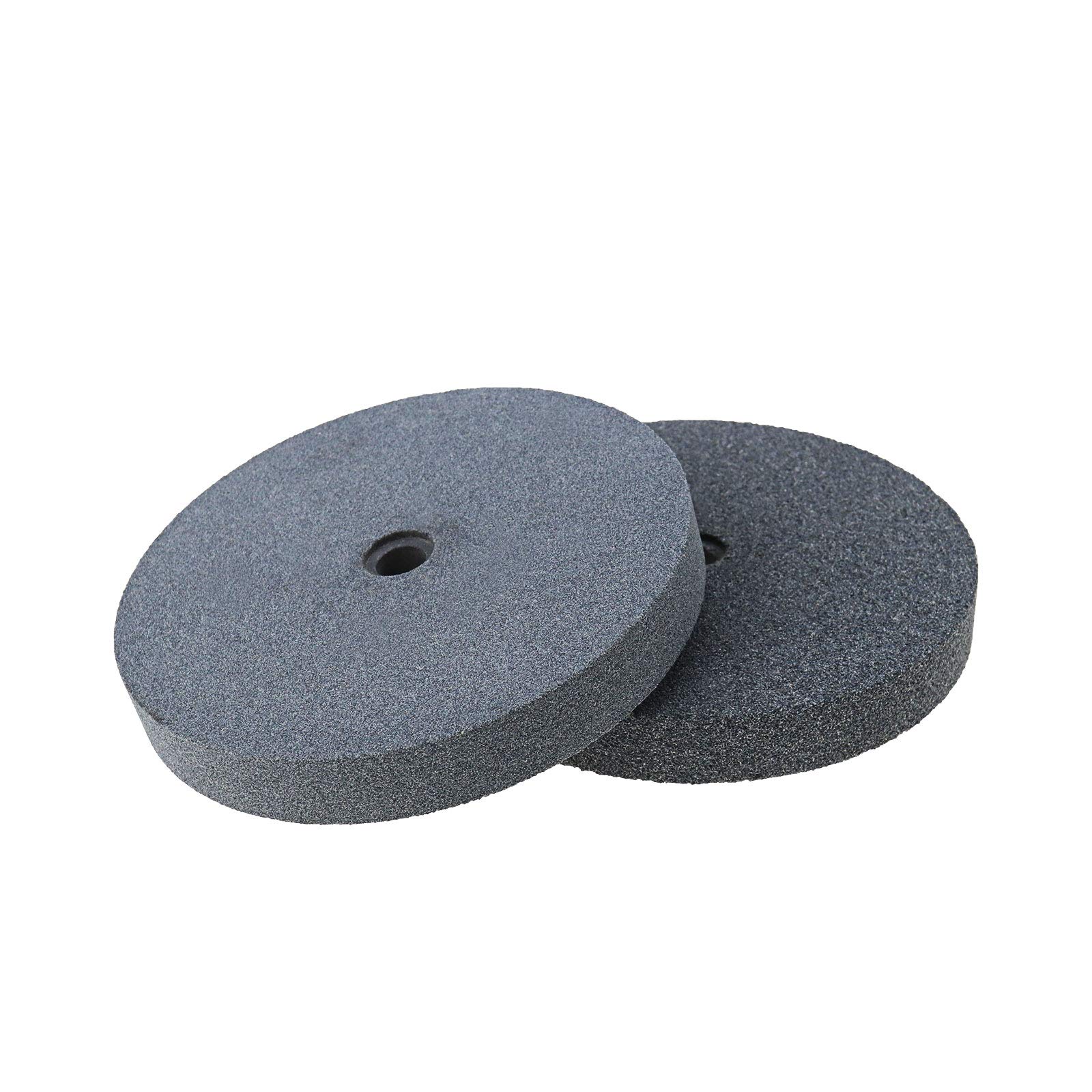 Be In Your Mind 2Pcs Bench Grinder Grinding Wheel, 36 and 60 Grit Aluminum Oxide - 6Inch (1 Inch Hole)