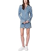 [BLANKNYC] Womens Sustainable Denim Bonded Dress with Bell Sleeves