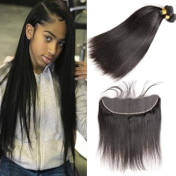 Amazon Com Zhuomei Beauty Silky Straight Human Hair Bundles With