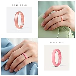 ThunderFit Women Breathable Silicone Promise Rings