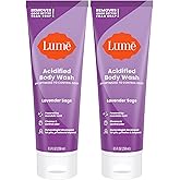 Lume Acidified Body Wash - 24 Hour Odor Control - Removes Odor Better than Soap - Moisturizing Formula - Formulated Without SLS or Parabens - OB/GYN Developed - 8.5 ounce (Pack of 2) (Lavender Sage)