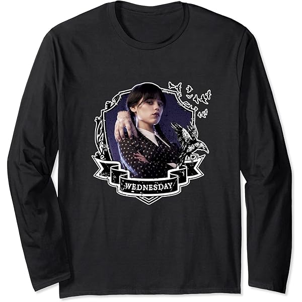 Amazon.com: Wednesday Poster Art Long Sleeve T-Shirt : Clothing