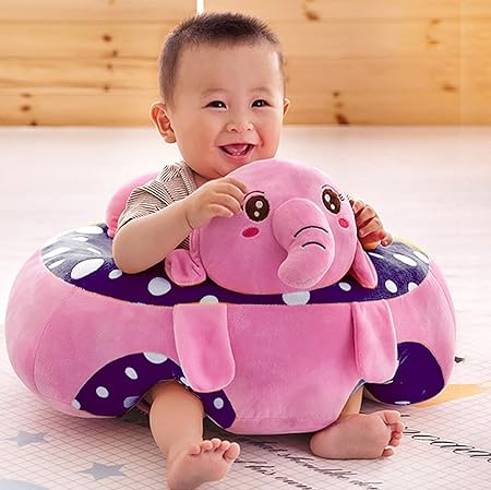 Besties Soft Plush Cotton Cushion Elephant Sofa Seat for Baby