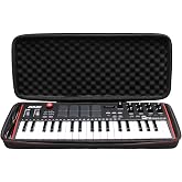 LTGEM Case for Akai Professional MPK Mini Plus USB MIDI Keyboard Controller | Hard EVA Shell, Water-Resistant, Shock Protection, Scratch-Resistant Interior, Portable Travel Storage Case Only