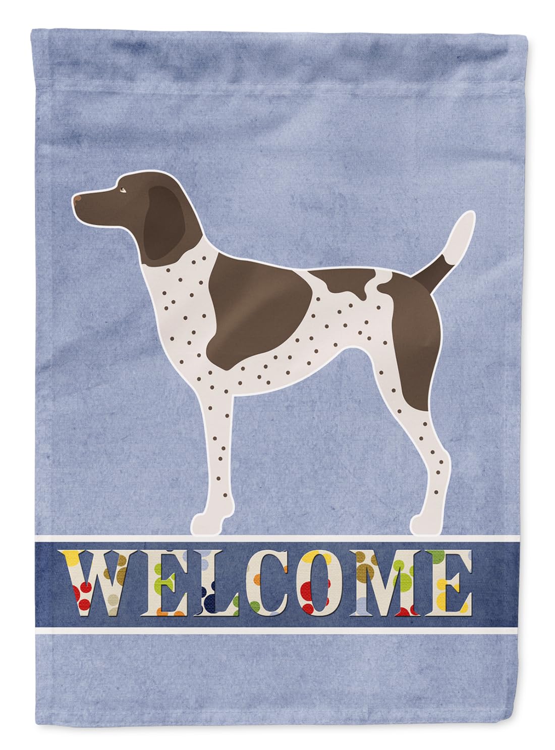 Caroline's Treasures BB8283GF German Shorthaired Pointer Welcome Garden Flag, Multicolor