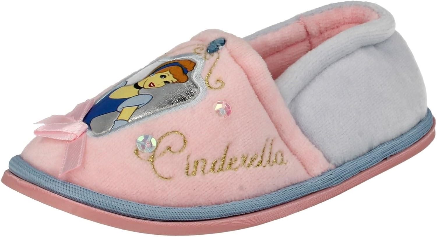 Girls Disney Cinderella Princess Slippers Baby Pink/Baby Girls Disney Cinderella Princess Slippers Baby Pink/Baby