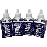 Bath and Body Works Black Cherry Merlot Wallflowers Fragrance Refill 0.8 Oz. (Pack of 4)