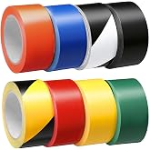 Klyyo Clyro 8 Rolls Floor Marking Tape Set, 2 Inch x 36 Yards Color Coding | High Visibility and Strong Adhesive, Caution and Safety Marking Vinyl Tape for Warehouse Zoning Aisle Hazard Pathway Gym