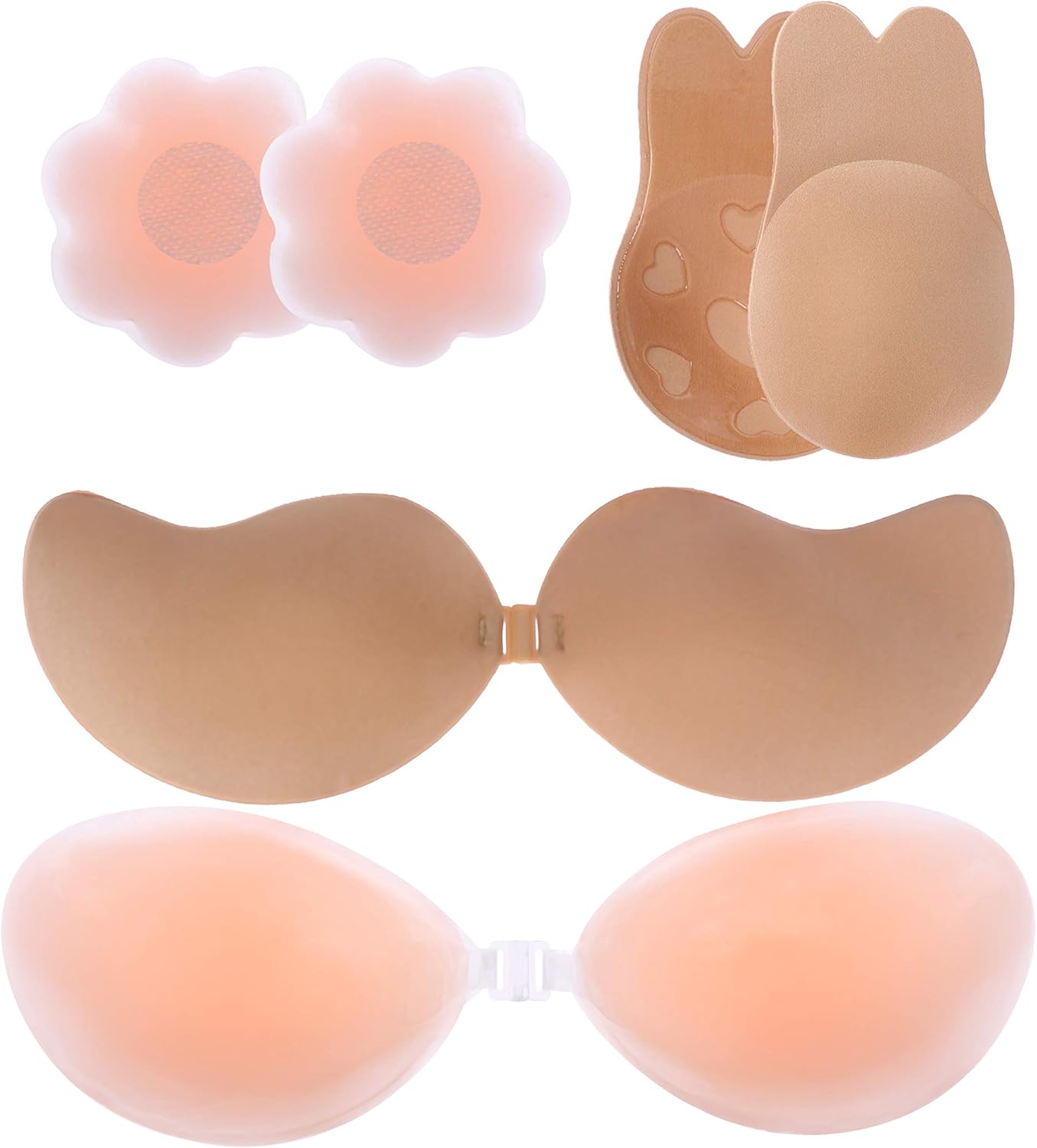 Olgaa brasier invisible de silicona para mujer con cubierta para